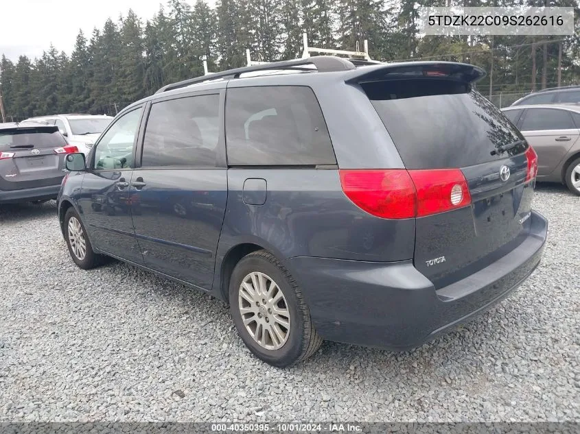 2009 Toyota Sienna Xle VIN: 5TDZK22C09S262616 Lot: 40350395