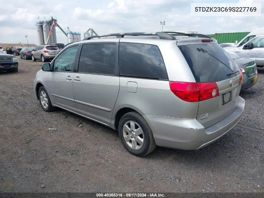 2009 Toyota Sienna Le VIN: 5TDZK23C69S227769 Lot: 40365316