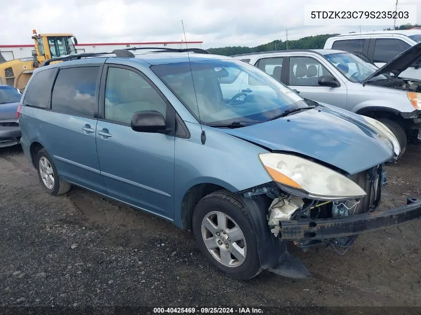 2009 Toyota Sienna Le VIN: 5TDZK23C79S235203 Lot: 40425469