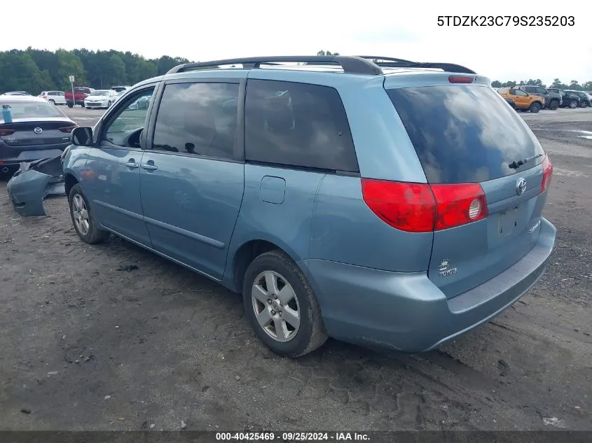 5TDZK23C79S235203 2009 Toyota Sienna Le