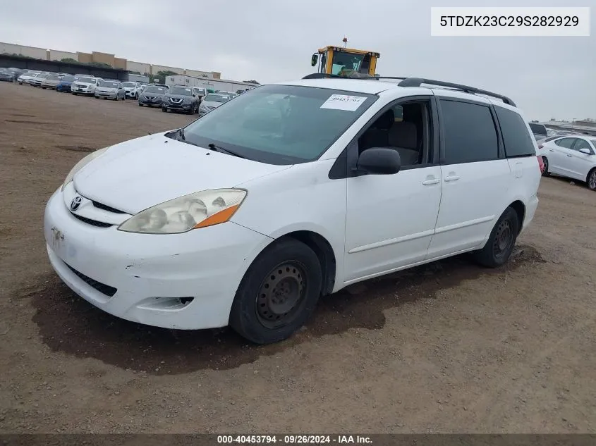 2009 Toyota Sienna Ce/Le VIN: 5TDZK23C29S282929 Lot: 40453794