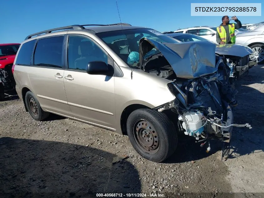 5TDZK23C79S288578 2009 Toyota Sienna Le