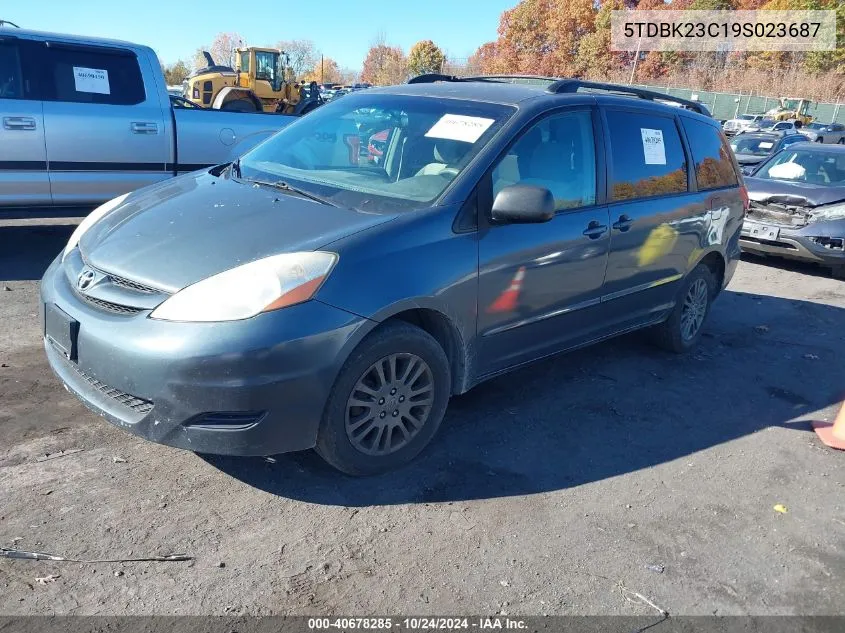 2009 Toyota Sienna Le VIN: 5TDBK23C19S023687 Lot: 40678285