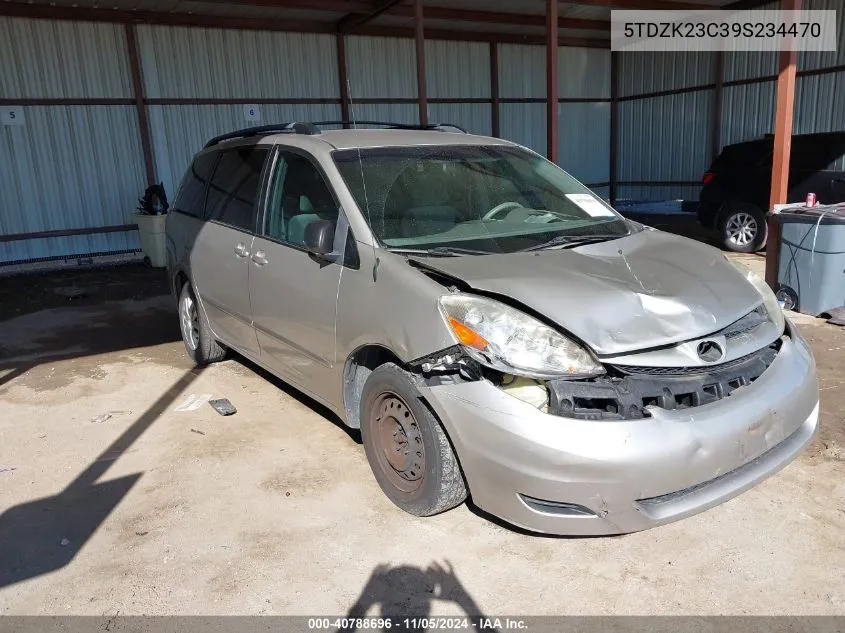 2009 Toyota Sienna Le VIN: 5TDZK23C39S234470 Lot: 40788696