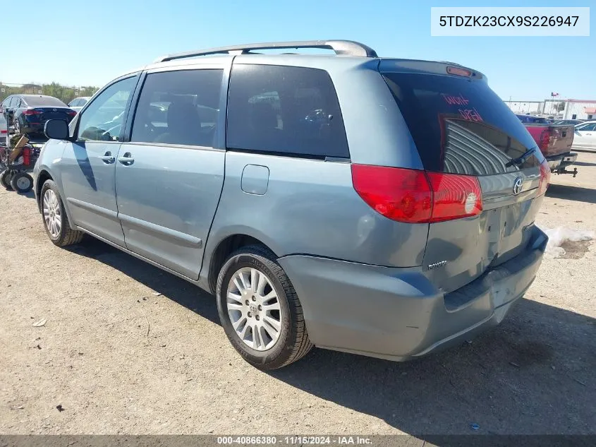 2009 Toyota Sienna Le VIN: 5TDZK23CX9S226947 Lot: 40866380