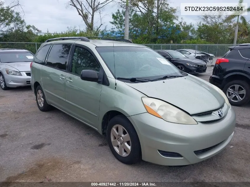 5TDZK23C59S252484 2009 Toyota Sienna Le