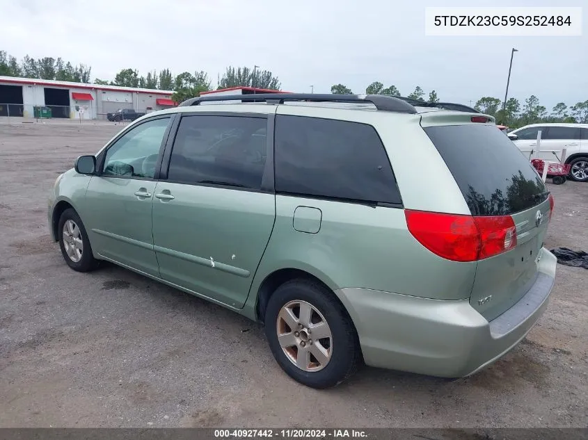 5TDZK23C59S252484 2009 Toyota Sienna Le