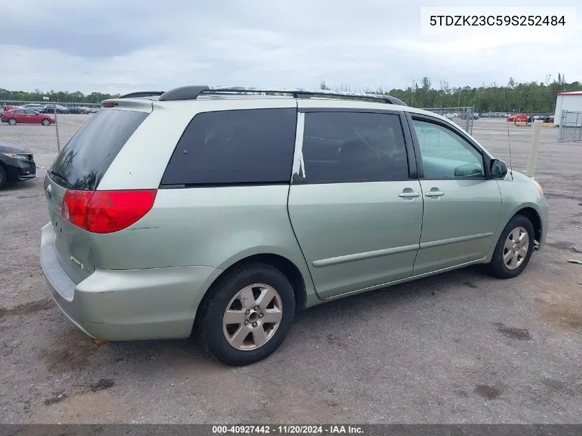 5TDZK23C59S252484 2009 Toyota Sienna Le