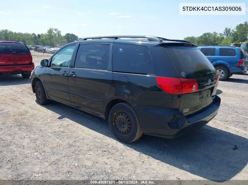 5TDKK4CC1AS309006 2010 Toyota Sienna Le