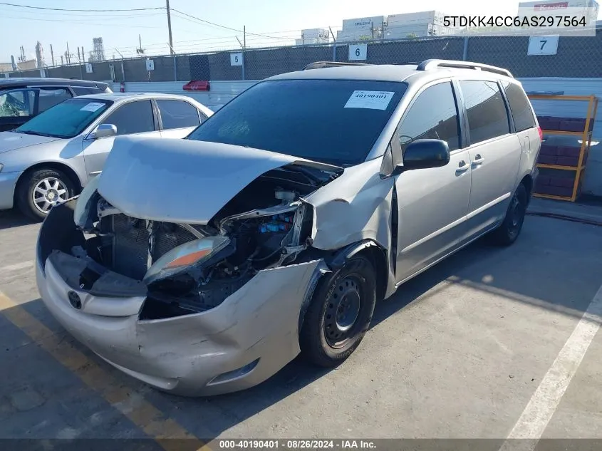 5TDKK4CC6AS297564 2010 Toyota Sienna Ce