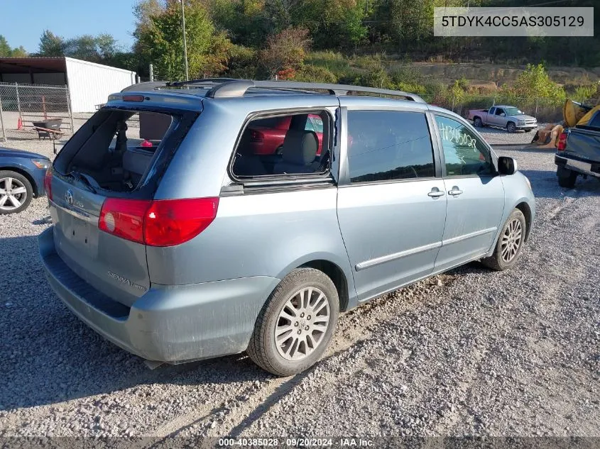 5TDYK4CC5AS305129 2010 Toyota Sienna Limited