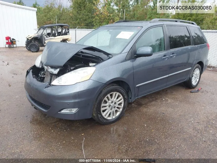 2010 Toyota Sienna Limited VIN: 5TDDK4CC8AS030080 Lot: 40775054