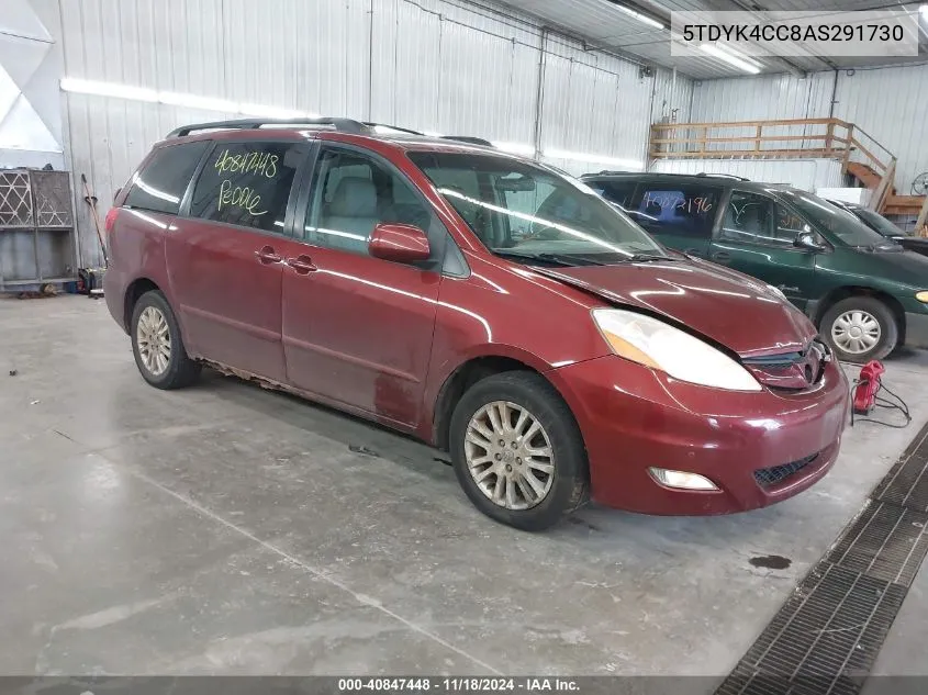 2010 Toyota Sienna Xle/Xle Limited VIN: 5TDYK4CC8AS291730 Lot: 40847448