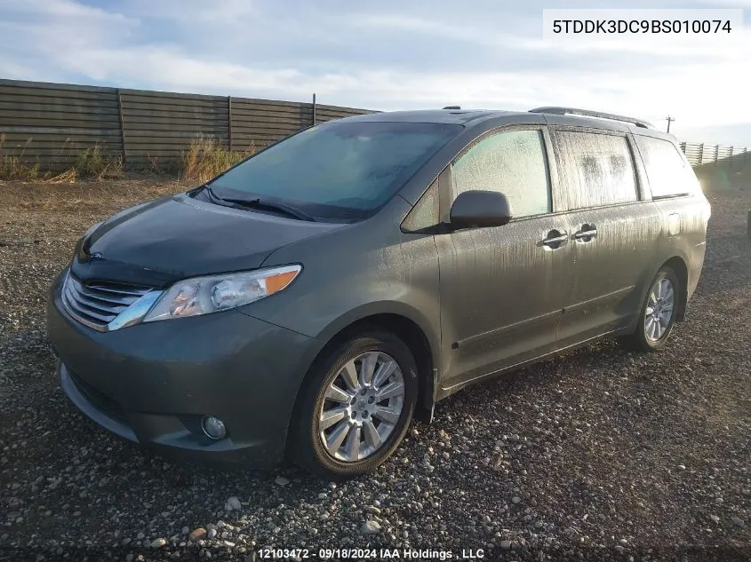 2011 Toyota Sienna Xle/Limited VIN: 5TDDK3DC9BS010074 Lot: 12103472