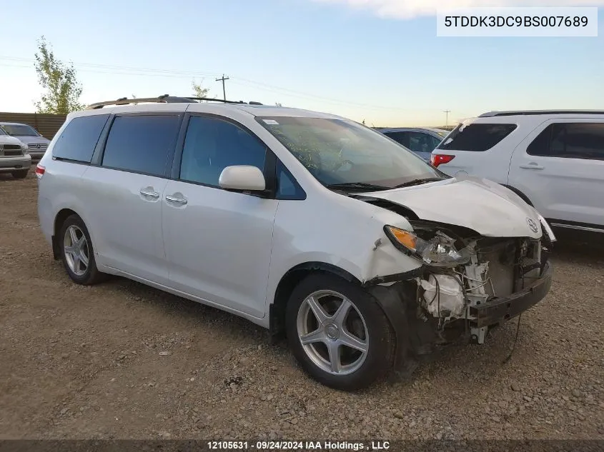 5TDDK3DC9BS007689 2011 Toyota Sienna Limited 7 Passenger