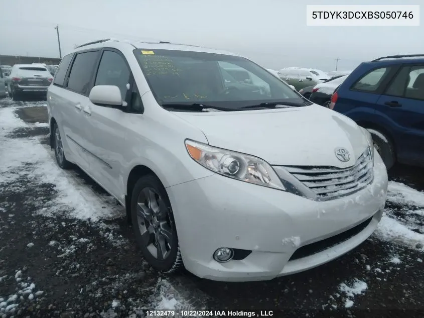 2011 Toyota Sienna Xle/Limited VIN: 5TDYK3DCXBS050746 Lot: 12132479