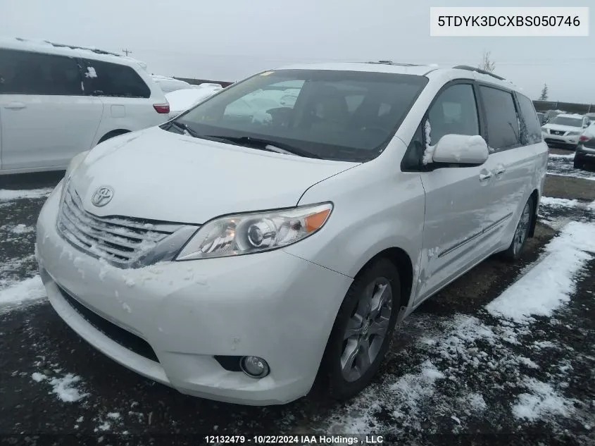 2011 Toyota Sienna Xle/Limited VIN: 5TDYK3DCXBS050746 Lot: 12132479