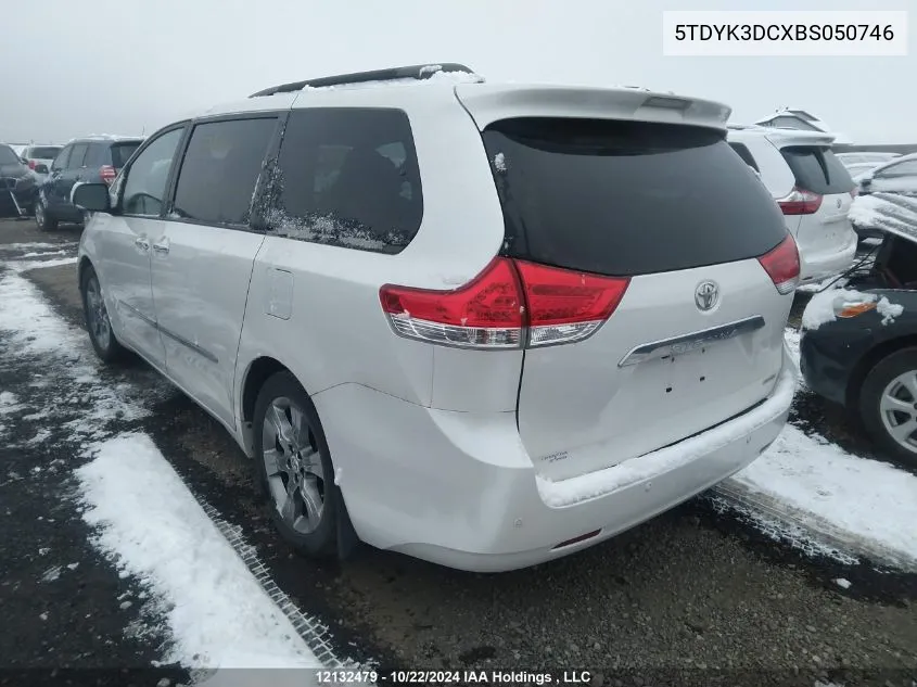 2011 Toyota Sienna Xle/Limited VIN: 5TDYK3DCXBS050746 Lot: 12132479