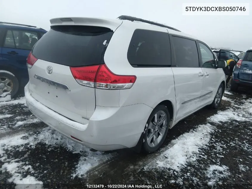 2011 Toyota Sienna Xle/Limited VIN: 5TDYK3DCXBS050746 Lot: 12132479