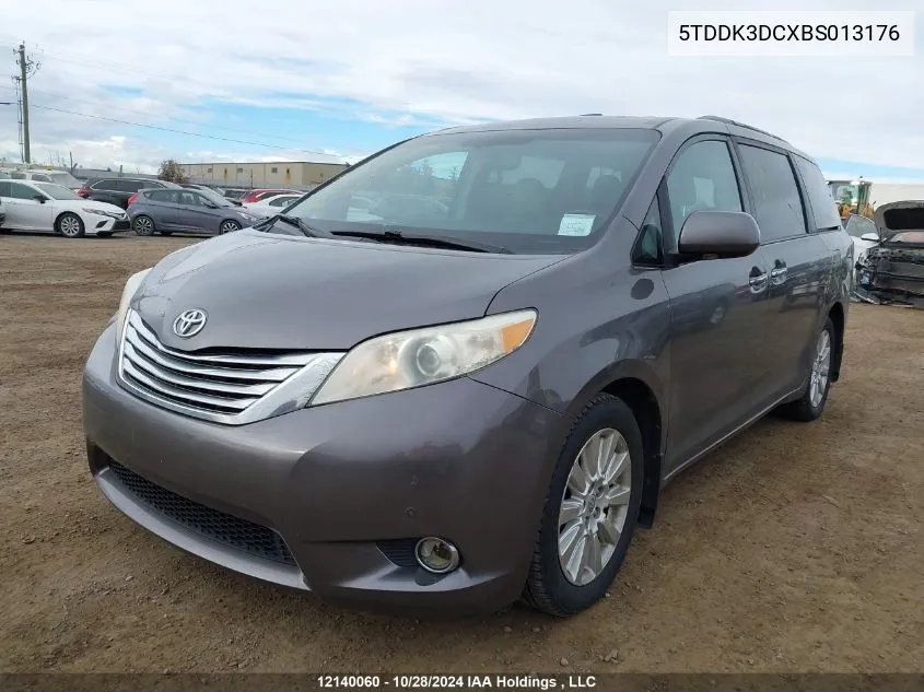 5TDDK3DCXBS013176 2011 Toyota Sienna Xle/Limited