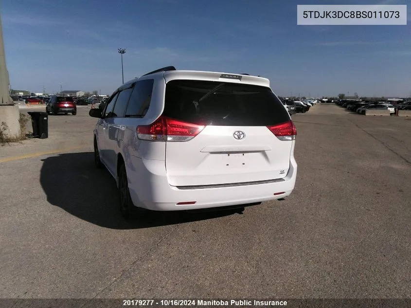 5TDJK3DC8BS011073 2011 Toyota Sienna Le V6