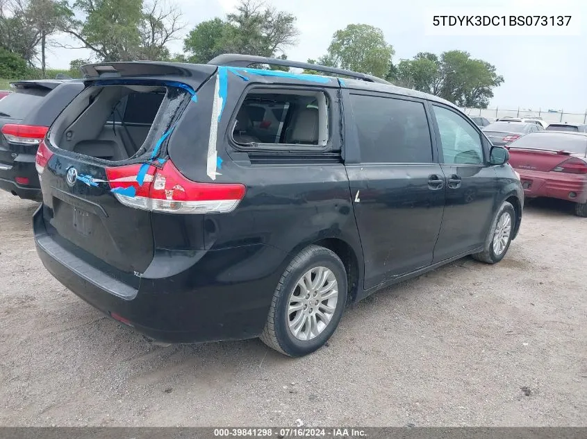 2011 Toyota Sienna Xle V6 VIN: 5TDYK3DC1BS073137 Lot: 39841298