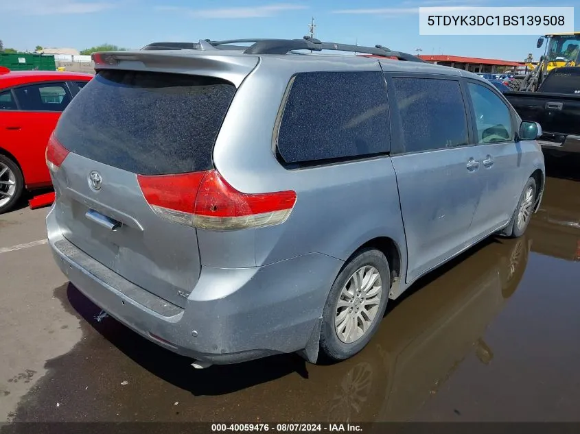 5TDYK3DC1BS139508 2011 Toyota Sienna Xle V6