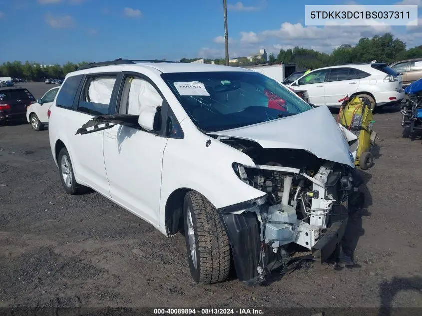 5TDKK3DC1BS037311 2011 Toyota Sienna Le V6