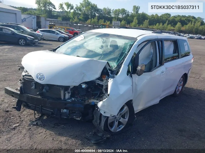 5TDKK3DC1BS037311 2011 Toyota Sienna Le V6