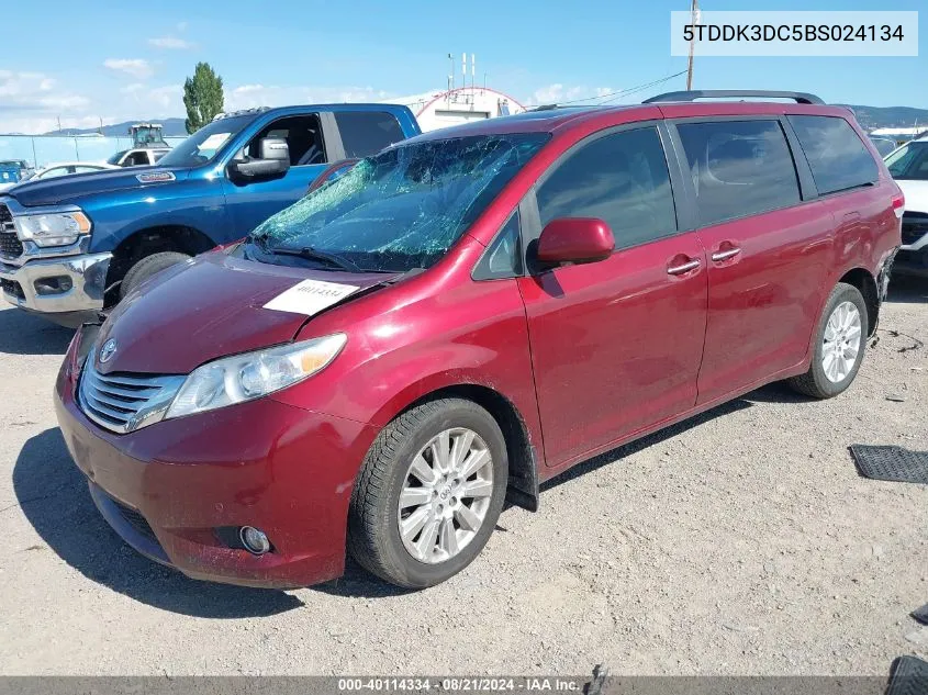 5TDDK3DC5BS024134 2011 Toyota Sienna Limited