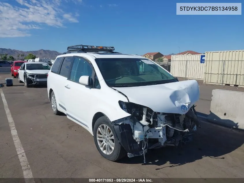 5TDYK3DC7BS134958 2011 Toyota Sienna Xle V6