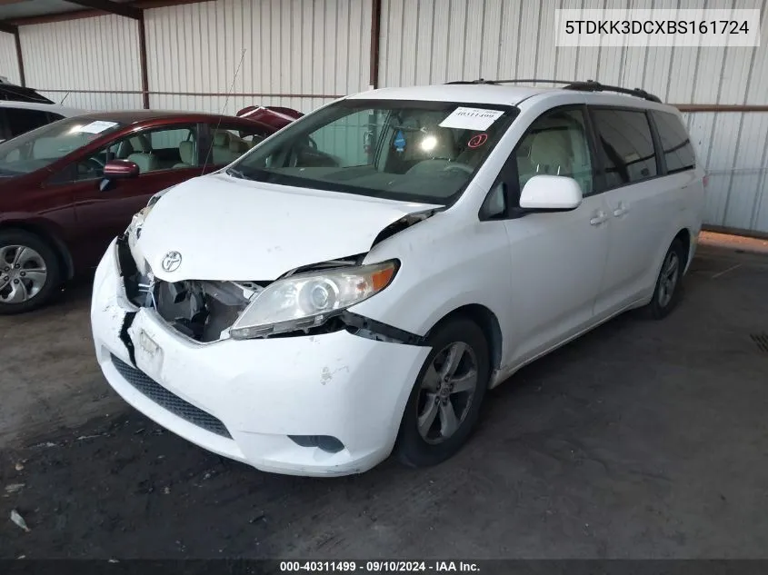 5TDKK3DCXBS161724 2011 Toyota Sienna Le