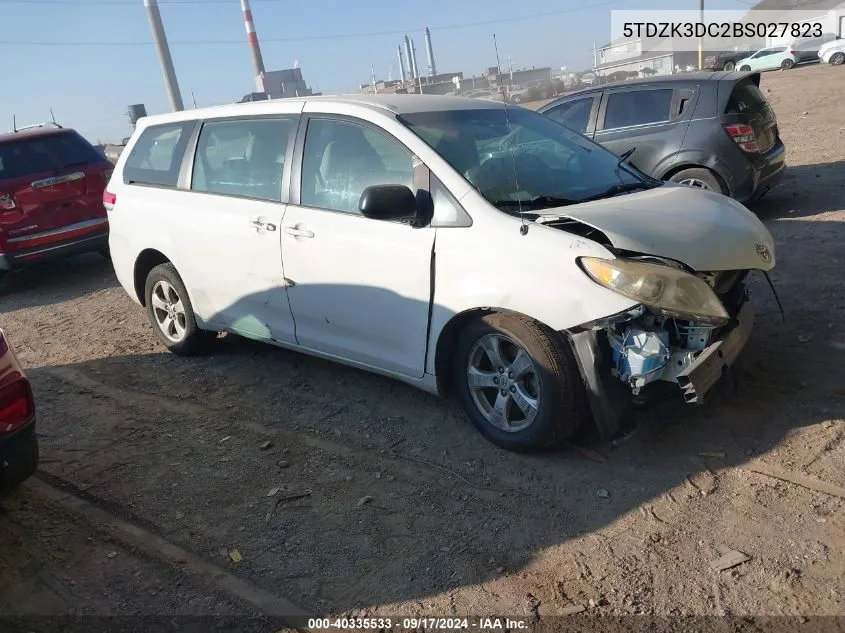 2011 Toyota Sienna VIN: 5TDZK3DC2BS027823 Lot: 40335533