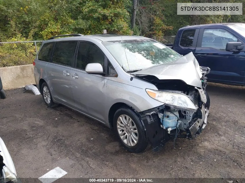 2011 Toyota Sienna Xle/Limited VIN: 5TDYK3DC8BS141305 Lot: 40343719