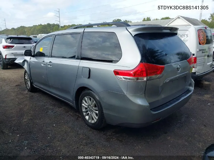 2011 Toyota Sienna Xle/Limited VIN: 5TDYK3DC8BS141305 Lot: 40343719