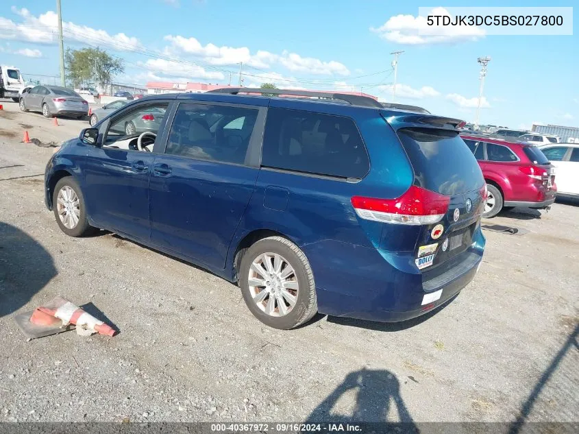 5TDJK3DC5BS027800 2011 Toyota Sienna Le