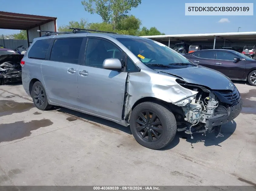 2011 Toyota Sienna Xle VIN: 5TDDK3DCXBS009189 Lot: 40369039