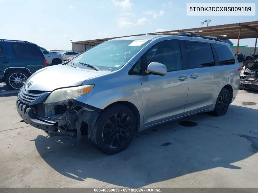 2011 Toyota Sienna Xle VIN: 5TDDK3DCXBS009189 Lot: 40369039