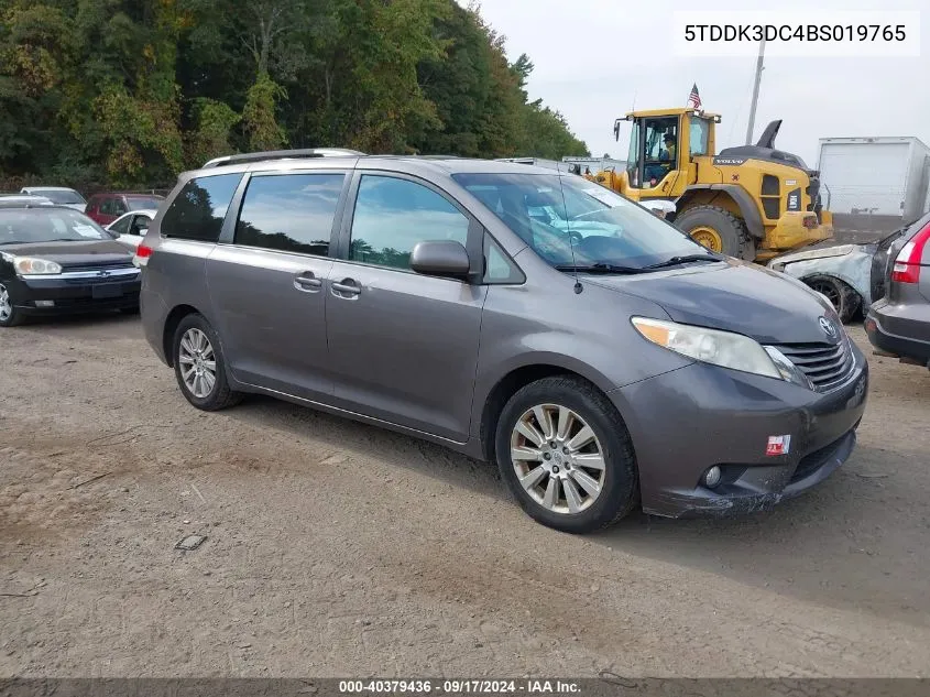 5TDDK3DC4BS019765 2011 Toyota Sienna Xle