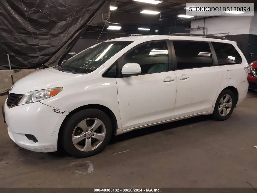 5TDKK3DC1BS130894 2011 Toyota Sienna Le V6