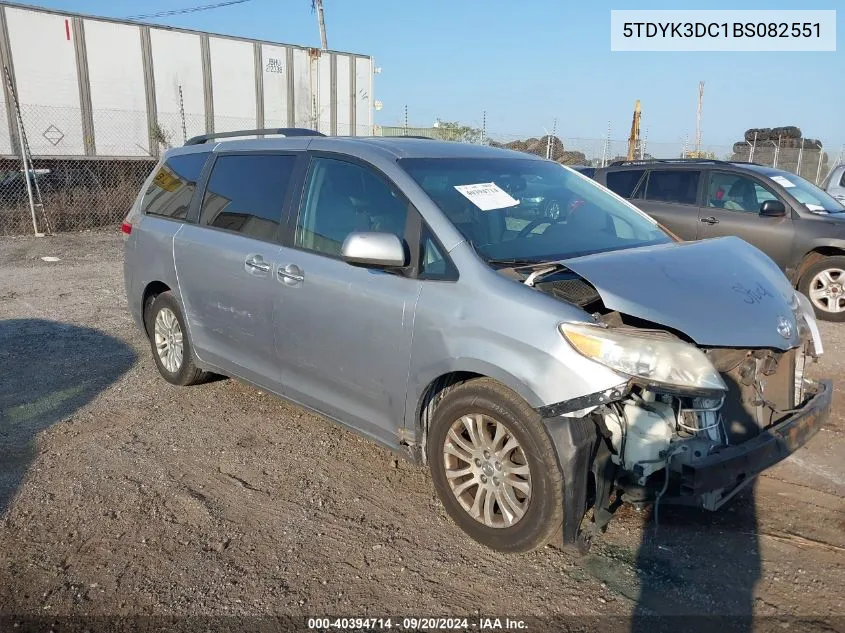 5TDYK3DC1BS082551 2011 Toyota Sienna Xle V6