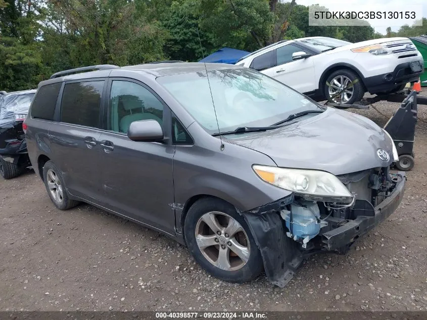 2011 Toyota Sienna Le V6 VIN: 5TDKK3DC3BS130153 Lot: 40398577