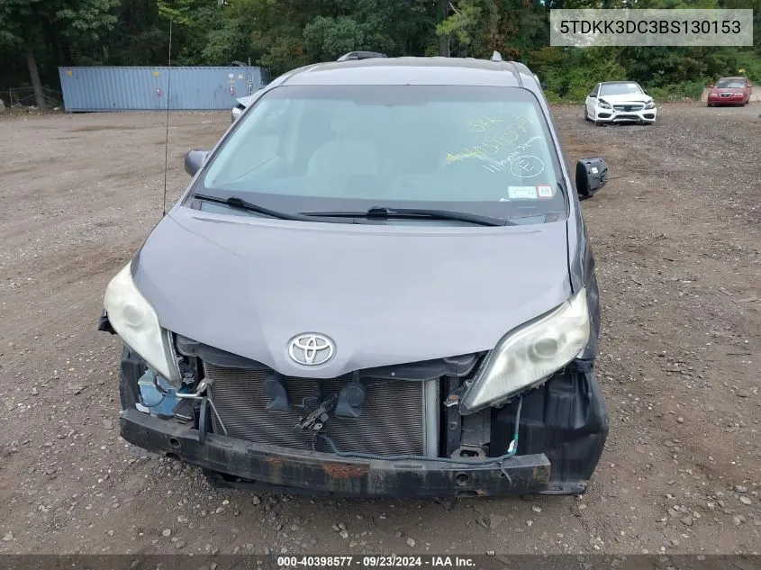 5TDKK3DC3BS130153 2011 Toyota Sienna Le V6