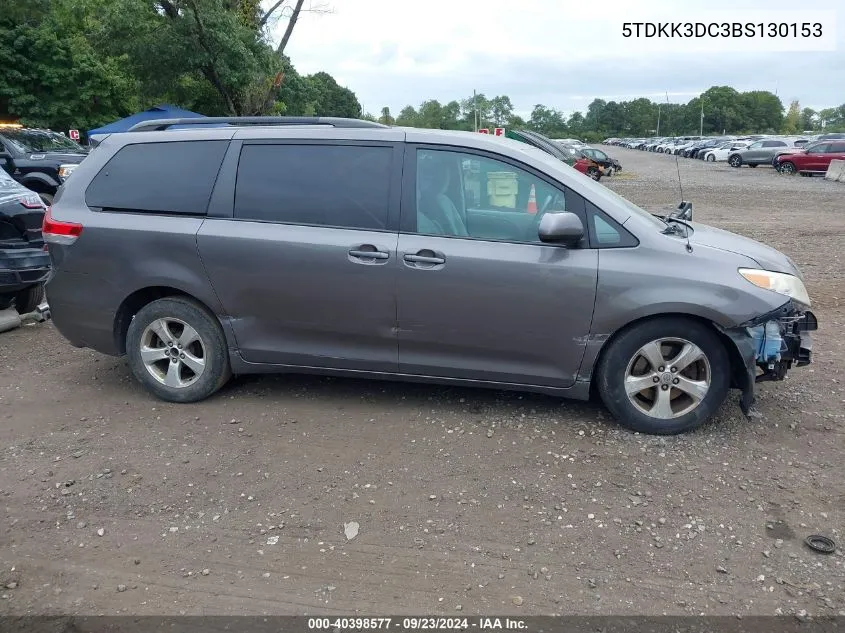 5TDKK3DC3BS130153 2011 Toyota Sienna Le V6