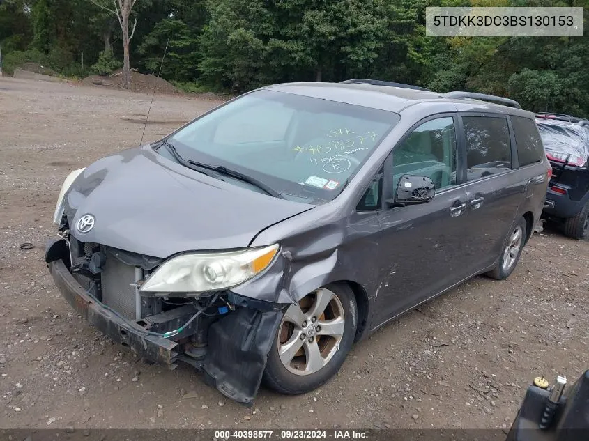 5TDKK3DC3BS130153 2011 Toyota Sienna Le V6