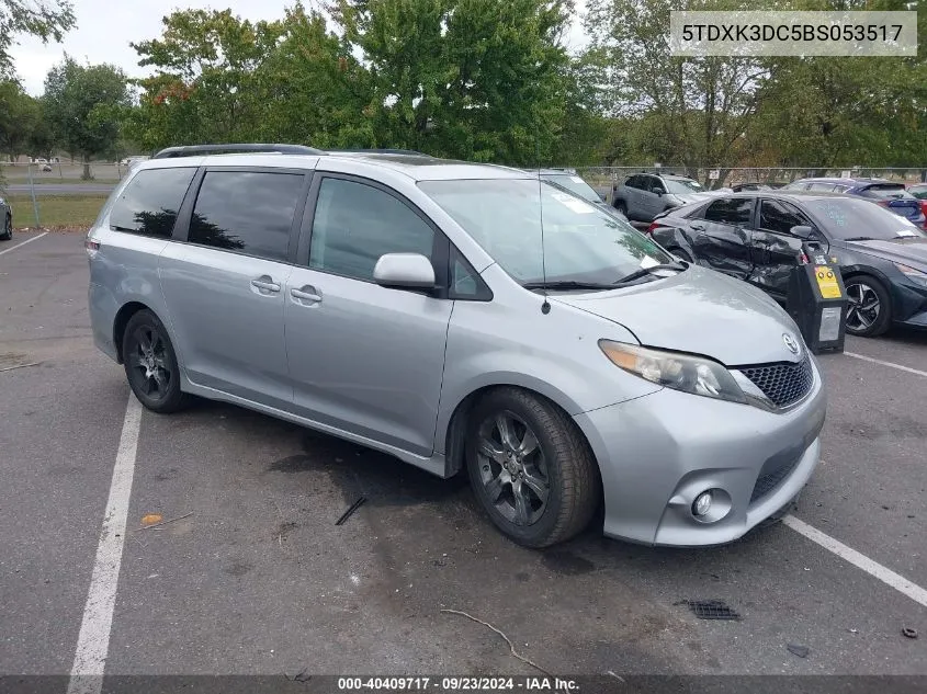 5TDXK3DC5BS053517 2011 Toyota Sienna Se