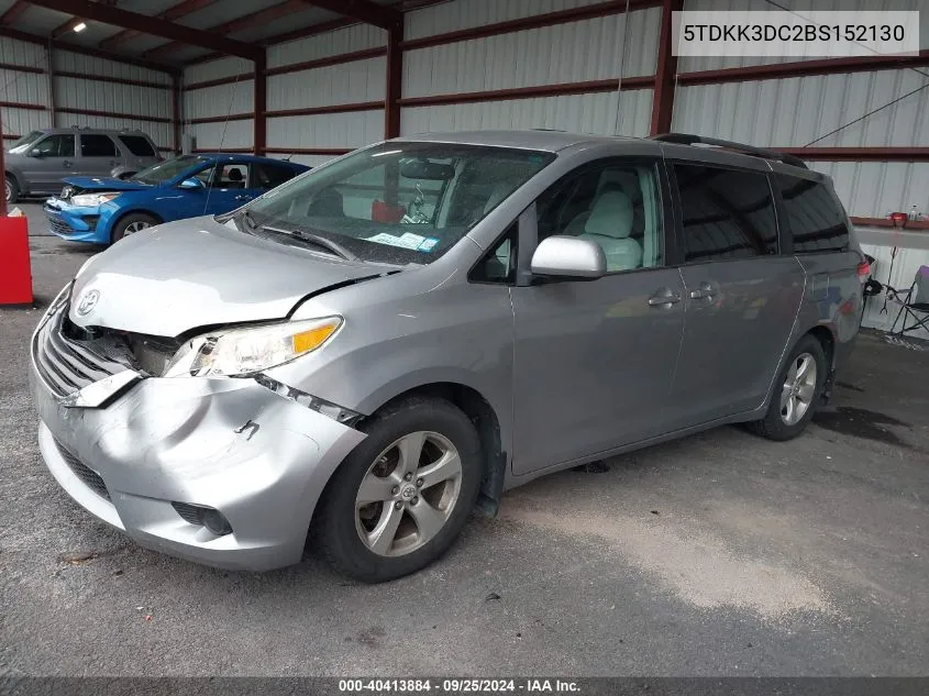 5TDKK3DC2BS152130 2011 Toyota Sienna Le V6