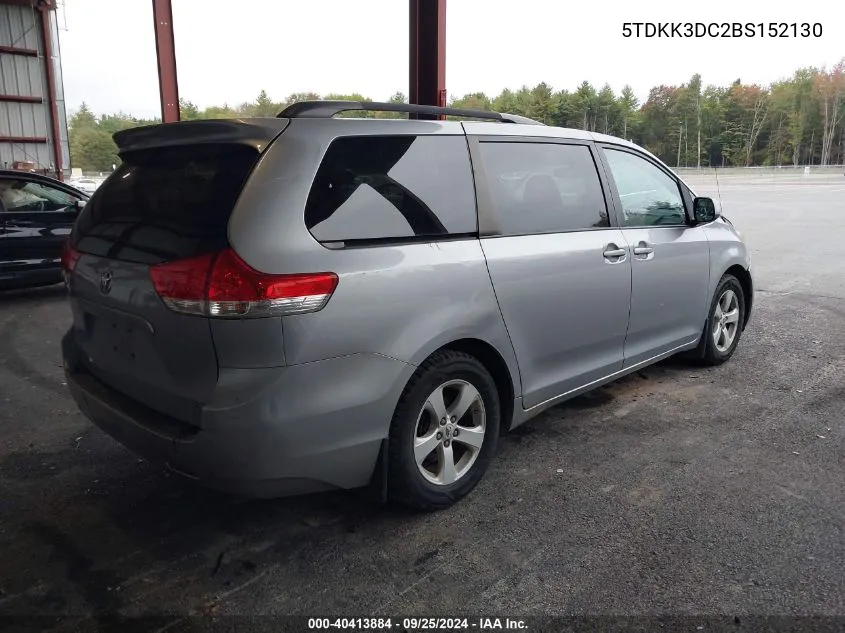 5TDKK3DC2BS152130 2011 Toyota Sienna Le V6