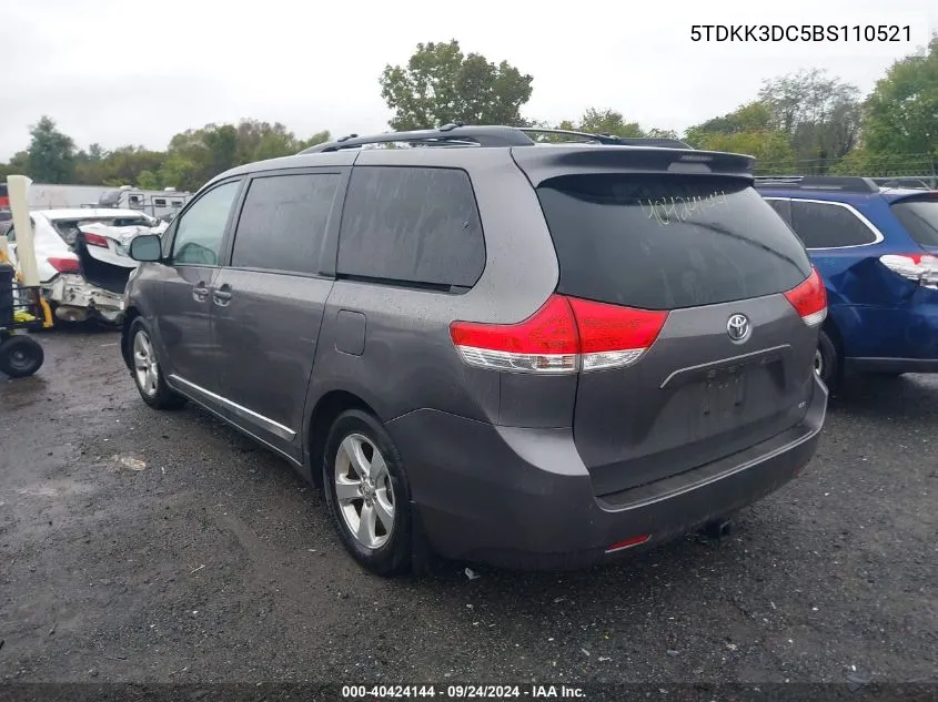 5TDKK3DC5BS110521 2011 Toyota Sienna Le V6