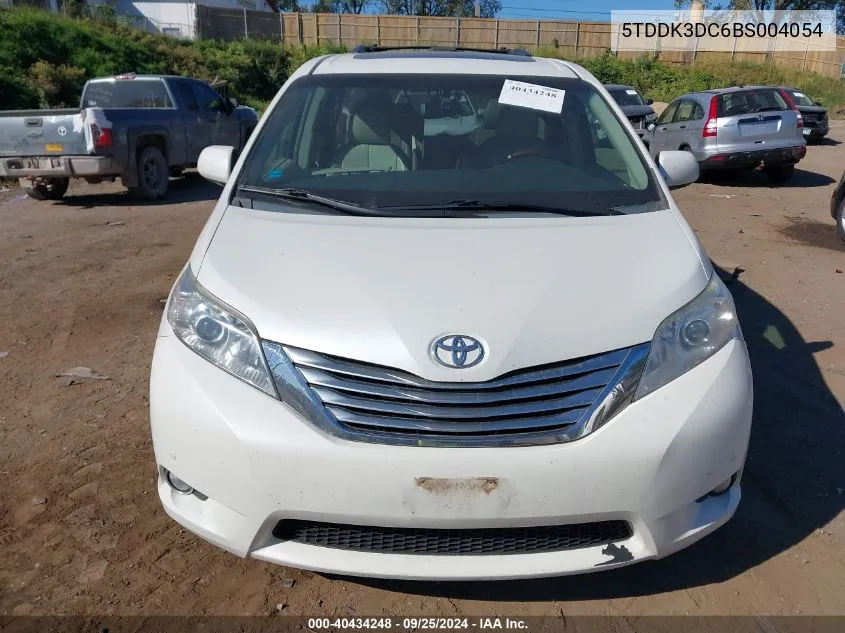 2011 Toyota Sienna Limited VIN: 5TDDK3DC6BS004054 Lot: 40434248